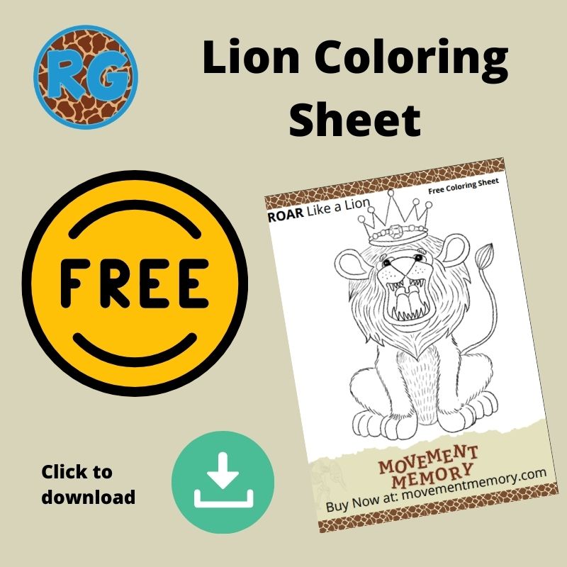 free lion coloring sheet
